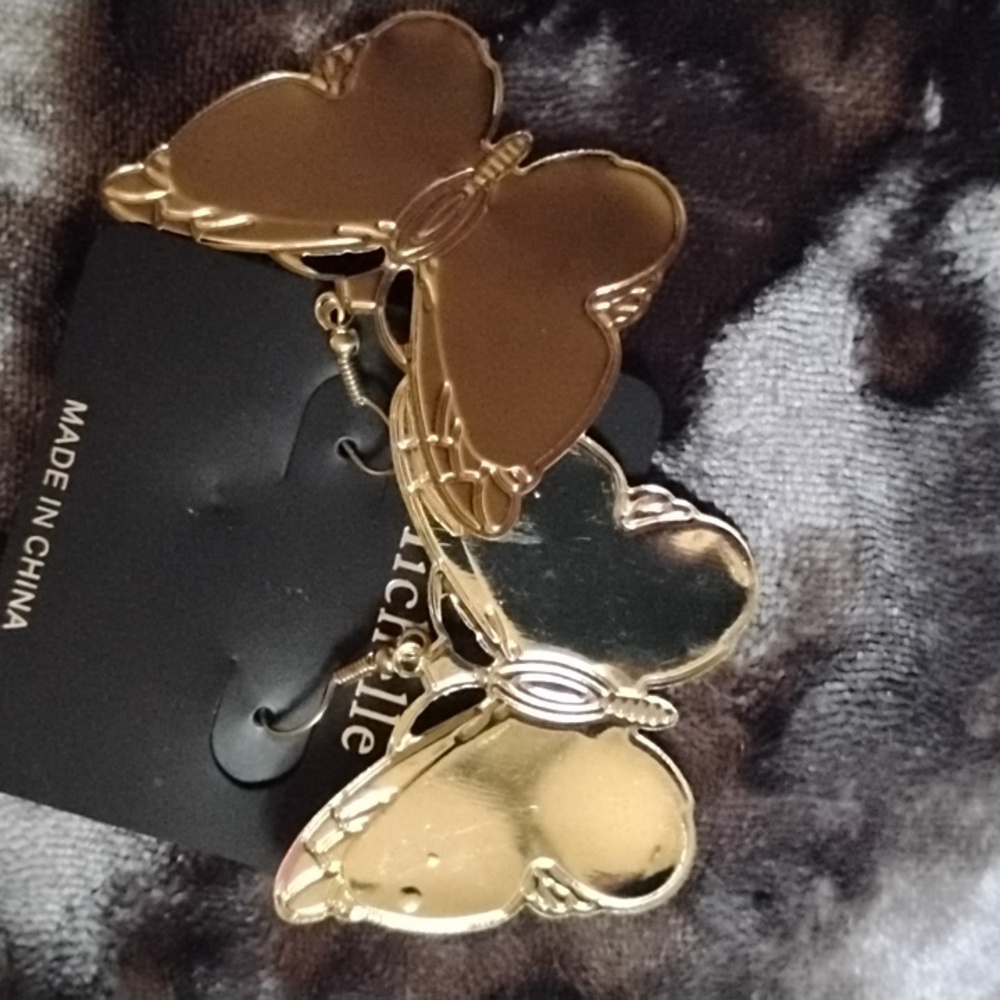 Butterfly earings - Picture 2 of 2